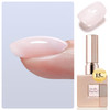 Double Rhythm Clear Gel Nail Polish 15ml Nail Strengthener Builder in a Bottle Nail Extension Hard Gel Soak Off Long Lasting UV Gel (Pale Nude 8 in 1-10)