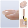 Double Rhythm Clear Gel Nail Polish 15ml Nail Strengthener Builder in a Bottle Nail Extension Hard Gel Soak Off Long Lasting UV Gel (Pale Nude 8 in 1-10)