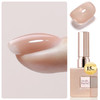 Double Rhythm Clear Gel Nail Polish 15ml Nail Strengthener Builder in a Bottle Nail Extension Hard Gel Soak Off Long Lasting UV Gel (Pale Nude 8 in 1-10)