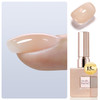 Double Rhythm Clear Gel Nail Polish 15ml Nail Strengthener Builder in a Bottle Nail Extension Hard Gel Soak Off Long Lasting UV Gel (Pale Nude 8 in 1-10)