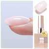 Double Rhythm Clear Gel Nail Polish 15ml Nail Strengthener Builder in a Bottle Nail Extension Hard Gel Soak Off Long Lasting UV Gel (Pale Nude 8 in 1-10)