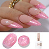 Double Rhythm 15ML Snow Glitter Gel Polish Shimmer Reflective Holographic Color for Nail Art Salon DIY at Home