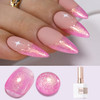 Double Rhythm 15ML Snow Glitter Gel Polish Shimmer Reflective Holographic Color for Nail Art Salon DIY at Home