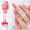 Double Rhythm 15ML Snow Glitter Gel Polish Shimmer Reflective Holographic Color for Nail Art Salon DIY at Home