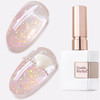 Double Rhythm 15ML Snow Glitter Gel Polish Shimmer Reflective Holographic Color for Nail Art Salon DIY at Home