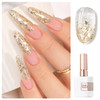 Double Rhythm 15ML Snow Glitter Gel Polish Shimmer Reflective Holographic Color for Nail Art Salon DIY at Home