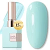 Double Rhythm Translucent Gel Polish Sheer Neutral Natural Light Milky Same Color Same Bottle 15ML Jelly Nail Polish Nail Art DIY at Home