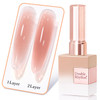 Double Rhythm Translucent Gel Polish Sheer Neutral Natural Light Milky Same Color Same Bottle 15ML Jelly Nail Polish Nail Art DIY at Home