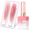 Double Rhythm Translucent Gel Polish Sheer Neutral Natural Light Milky Same Color Same Bottle 15ML Jelly Nail Polish Nail Art DIY at Home