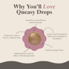 Three Lollies Queasy Drops Relief from Nausea & Travel Sickness Soothes a Dry Mouth & Settles Stomach Natural Ingredients
