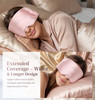 LC-dolida 3D Silk Bluetooth Sleep Mask Mulberry Silk Sleep Mask with Bluetooth Headphones, Bluetooth Eye Sleep Mask for Side Sleepers Total Blackout Bluetooth Eye Mask for Women Men