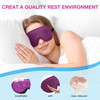 LYSIAN 3D Blackout Sleep Mask for Side Sleepers 5 Pairs Ear Plugs