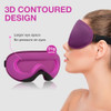 LYSIAN 3D Blackout Sleep Mask for Side Sleepers 5 Pairs Ear Plugs
