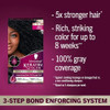 Schwarzkopf Keratin Permanent Hair Dye Cream 1.0 Black Onyx Professional Quality Color for Up to 100% Gray Coverage Bond Enforcing System pack of 2