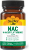 Country Life N-Acetyl Cysteine (NAC) 750 mg – Premium Liver Support and Lung Health Supplement – Powerful Antioxidant Protection, Liver Detox & Cleanse, Immune Support