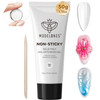 Modelones Poly Gel Nail Kit 3 Colors Clear White Apricot with Slip Solution