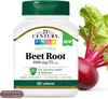 21st Century Traditional Beet Root 1000 mg (90 Count), Gluten-Free Beet Supplement for General Health and Wellness Support, Non-GMO, Vegan, Free from Common Allergens, 45 Servings