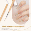 GAOY 8 Pcs Nail Art Brushes, Nail Art Design Pens, Liner & Polka Dot Tools