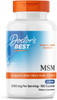 Doctor's BEST MSM Supplement Capsules for Men & Women - Supports Hair, Skin, Nails, Joint Health & Mobility, 3000 mg Per Serving, Delivers Beneficial Sulfur w/OptiMSM, Gluten Free, Non GMO -