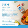 Doctor's BEST MSM Supplement Capsules for Men & Women - Supports Hair, Skin, Nails, Joint Health & Mobility, 3000 mg Per Serving, Delivers Beneficial Sulfur w/OptiMSM, Gluten Free, Non GMO -