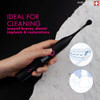 Curaprox Black Is White Hydrosonic Toothbrush " Teeth Whitening And Gum Care UltraGentle Cleaning With Carbon Brush Heads Set With Charger And Travel Case