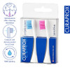 Curaprox Hydrosonic Brush Heads Rainbow Sensitive Duo " For Gentle Gum Care and Effective Cleaning Blue/Pink 2Pack Compatible With All Curaprox Sonic Models Swiss Made