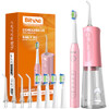 Bitvae Water Flosser And Electric Toothbrush For Adults And Kids Combo Bundle Pink and Pink