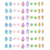 Colourpop Winx Club Face Jewels Sticker Sheet Individual Reusable Rhinestones For Face And Body SelfAdhesive And Easily Removable Includes Blue Pink Purple Green and Orange Crystals 1 Count
