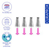 Curaprox Interdental Brush Refills Carbon " Size M ConeShaped UltraFine Filaments For Effective Plaque Removal 4Pack Swiss Made Pink
