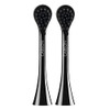 Curaprox Hydrosonic Brush Heads Black Is White Carbon Duo " For Effective Plaque Removal and Whitening Sonic Toothbrush Heads 2Pack Swiss Made