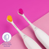 Curaprox Hydrosonic Brush Heads Rainbow Sensitive Duo " For Gentle Gum Care and Effective Plaque Removal Yellow/Pink 2Pack Compatible With All Curaprox Sonic Models Swiss Made