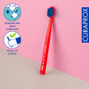 Curaprox Cs 3960 Super Soft Toothbrush " Adult Oral Care Gentle Cleaning With Super Soft 0.12 Mm Bristles Single Pack Red/Blue