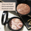 Laura Geller York ReadyNRadiant Kit 3 Pc Baked BronzeNBrighten Deep + Spackle SuperSize Skin Perfecting Primer Champagne Glow + Retractable Angled Kabuki Brush