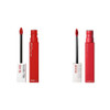 Maybelline Super Stay Matte Ink Liquid Lipstick Set With Blue Red Pioneer and Cardinal Red Innovator Shades Long Lasting 16H Wear