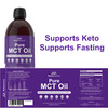 Ketosource Pure MCT Oil | High Purity Source of C8 & C10 MCTs | 500ml Plastic Bottle