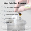 MaxiNutrition 100 Percent Creatine monohydrate, (Creapure) 250g, high dose and Pure creatine Powder for Maximum Performance During Your Training, Unflavoured