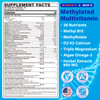 Methylated Multivitamin for Women & Men Gummies w/ Omega-3, Calcium, D3 K2