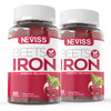NEVISS Iron Gummies with Beet Root, 1 Gummy Per Serving, 120 Counts