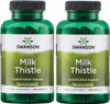 Swanson Milk Thistle - Herbal Liver Support Supplement - Natural Formula Helping to Maintain Overall Health & Wellbeing - (100 Capsules, 500mg Each) 2 Pack