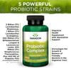 Swanson Probiotic Complex 4.2 Billion CFU 5-Strain Digestive Health Fat Metabolism Satiety Prebiotic FOS Complex Supplement 120 Veggie DRcaps