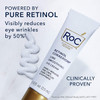 RoC Retinol Correxion Under Eye Cream for Dark Circles & Puffiness, Daily Wrinkle Cream, Anti Aging Line Smoothing Skin Care Treatment 0.5 oz