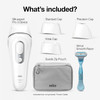 Braun IPL Hair Removal for Women and Men, Silk Expert Pro 3 PL3221, FDA Cleared, for Body & Face, At-Home Permanent Hair Reduction, Laser Alternative, With Venus Razor, Pouch, Wide and Precision Heads