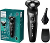 Philips Electric Shavers for Men Rechargeable AquaTouch Mens Electric Shaver Wet and Dry with Comfort Cut Blades and Click-on Precision Trimmer Cordless Electric Razors with 5D Flex Head