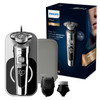 Philips Series 9000 Prestige Wet & Dry Electric Shaver with Qi Charging Pad, Smartclick Beard Styler and Facial Cleansing Brush - SP9863 (S9000 Prestige + Cleansing Brush + Charging Pad)