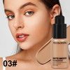 PECOLOVERS Natural Matte Liquid Foundation - Natural Finish Lightweight Full Coverage Multiple Shades Concealer Suitable for Date and Daily Needs 03