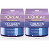 L'Oreal Paris Skincare Collagen Face Moisturizer, Day and Night Cream, Anti-Aging Face, Neck and Chest Cream to smooth skin and reduce wrinkles, 1.7 oz Pack of 2