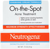 Neutrogena On-The-Spot Acne Spot Treatment with 2.5% Benzoyl Peroxide Acne Treatment Medication to Treat Face Acne, Gentle Benzoyl Peroxide Pimple Cream for Acne Prone Skin Care.75 oz