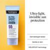 Neutrogena Ultra Sheer Dry Touch Water Resistant and Non Greasy Sunscreen Lotion with Broad Spectrum SPF 55, 3 fl. oz (Pack of 2)
