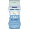 Coppertone Pure and Simple SPF 50 Sunscreen Lotion, Zinc Oxide Mineral Sunscreen,Hypoallergenic, Body Sunscreen, 6 Oz