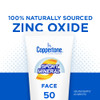 Coppertone SPORT Sunscreen for Face, Zinc Oxide Mineral Face Sunscreen SPF 50, Oil Free Sunscreen, 2.5 Fl Oz Tube